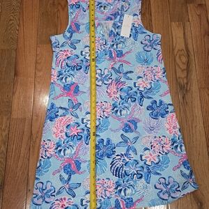 Lilly Pulitzer Blue and Pink Sea Life Dress